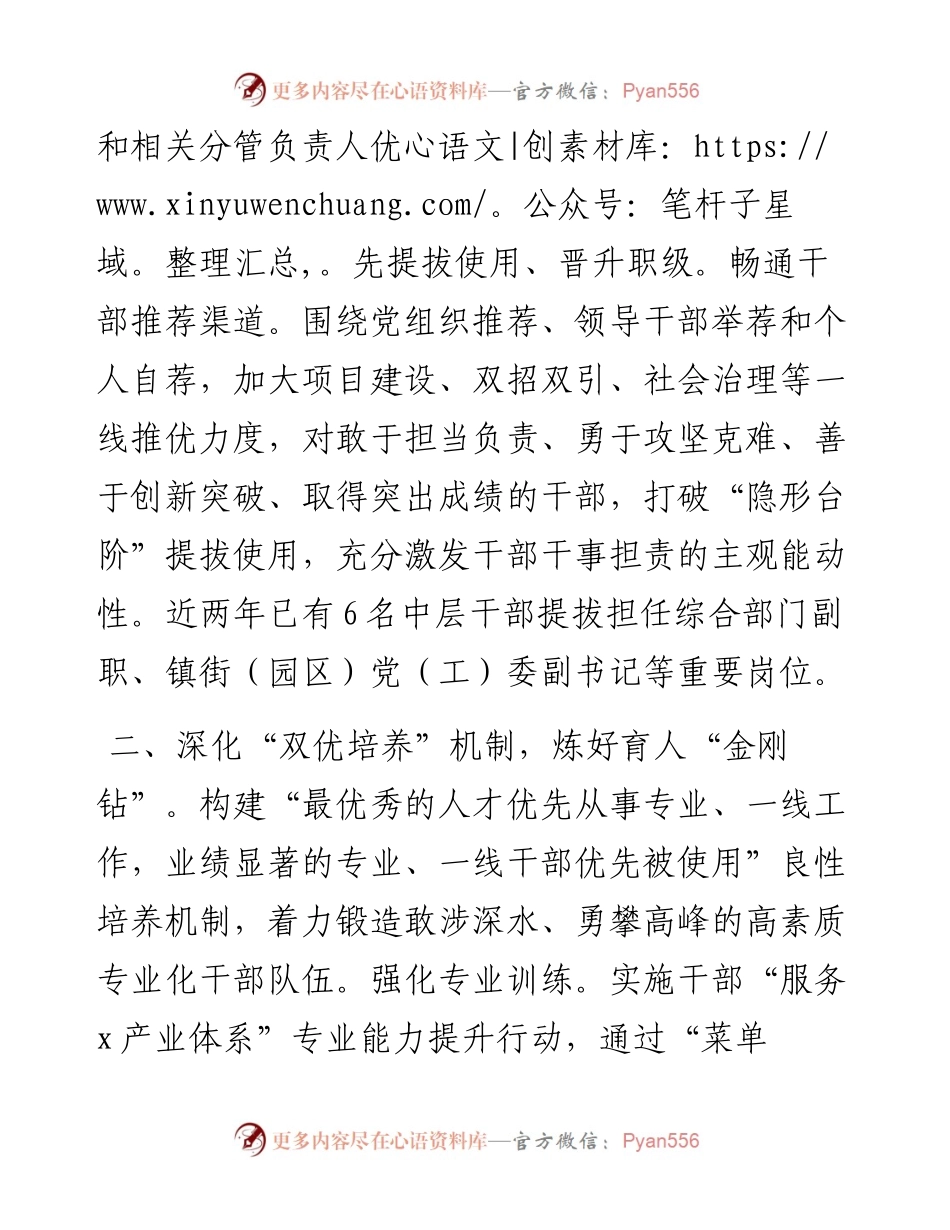 经验交流发言：“四双机制”推动干部敢为善为.docx_第2页