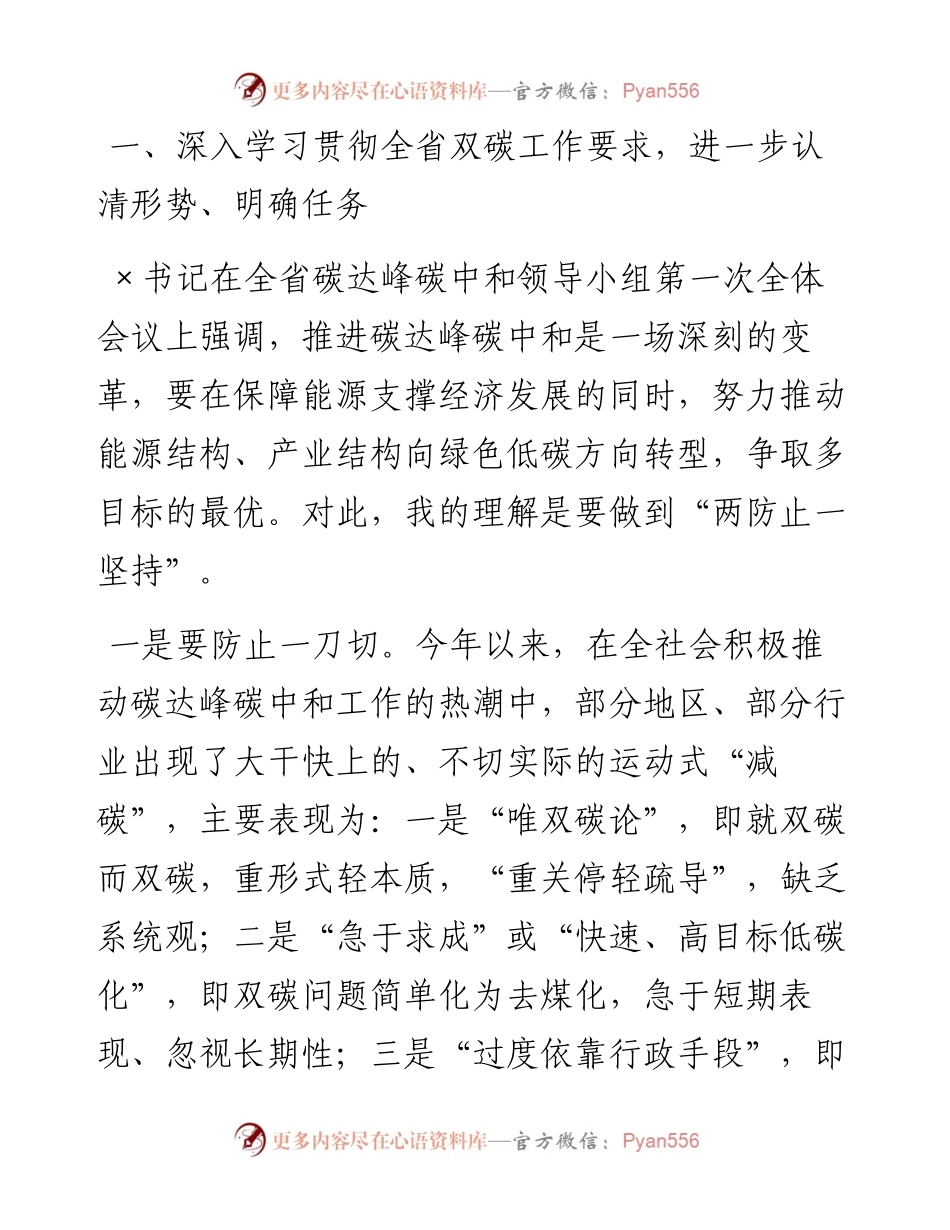 董事长在碳达峰碳中和行动领导小组第一次会议上的讲话.docx_第2页