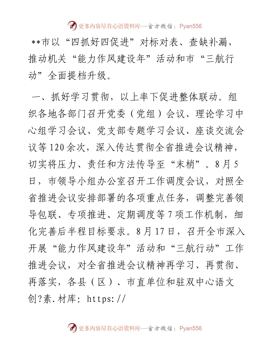 能力作风建设年活动开展汇报.docx_第1页