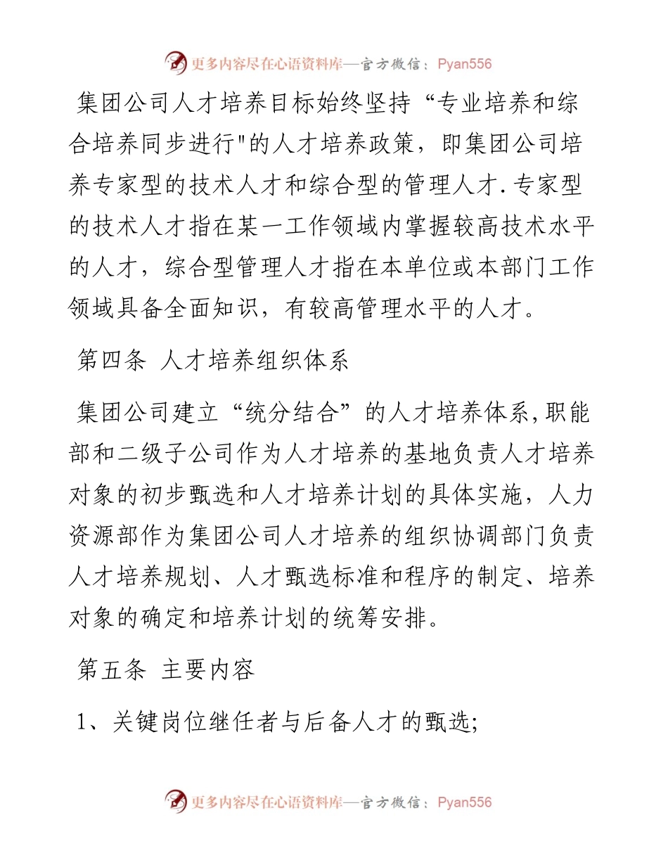 集团公司人才培养与人才梯队建设管理办法.docx_第2页
