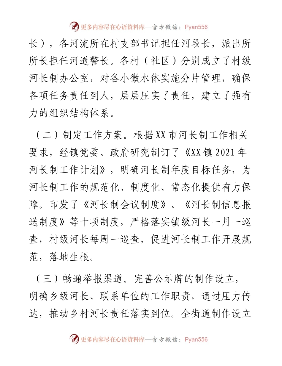 镇人民政府河长制工作总结.docx_第2页