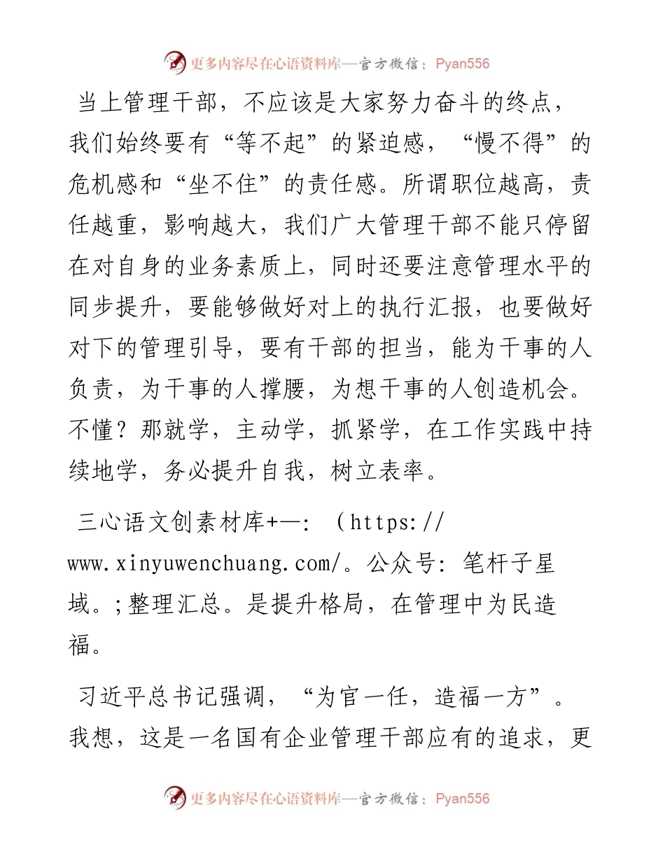 范文系列3469下峪口煤矿矿长张杰：在全体干部大会上的讲话.docx_第2页