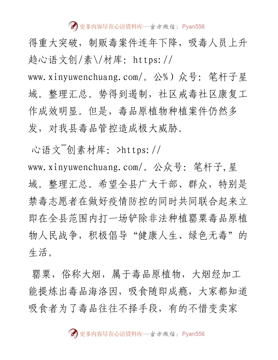 范文系列98成武县副县长曹红波在全县禁毒工作上的电视讲话.docx_第2页