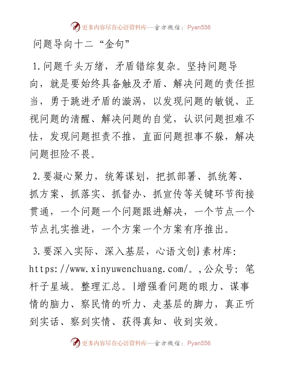 问题导向十二“金句”.docx_第1页