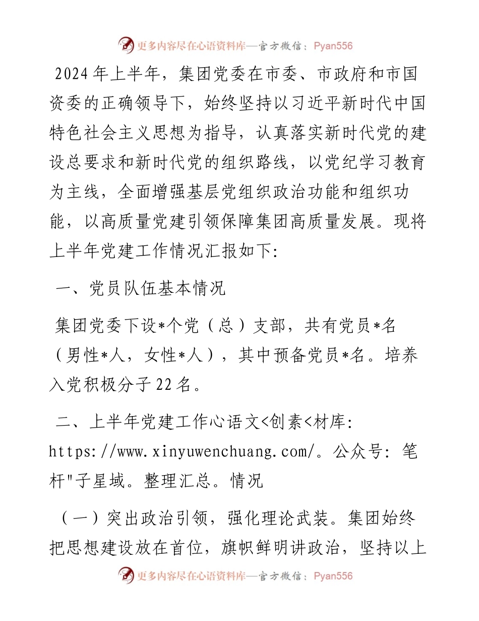 集团公司2024年党建工作总结.docx_第1页