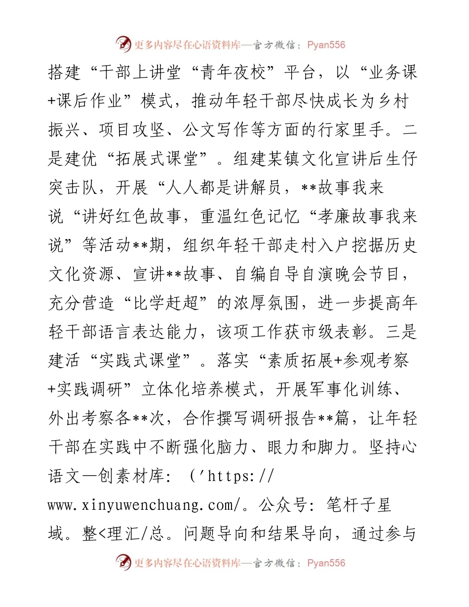 经验做法：把好关键环节 培优育强年轻千部队伍.docx_第2页