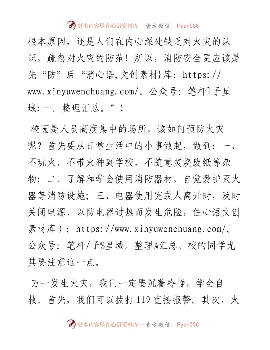 范文系列2683徐奎：在随州吾悦广场消防宣传月启动仪式上的发言.docx_第2页
