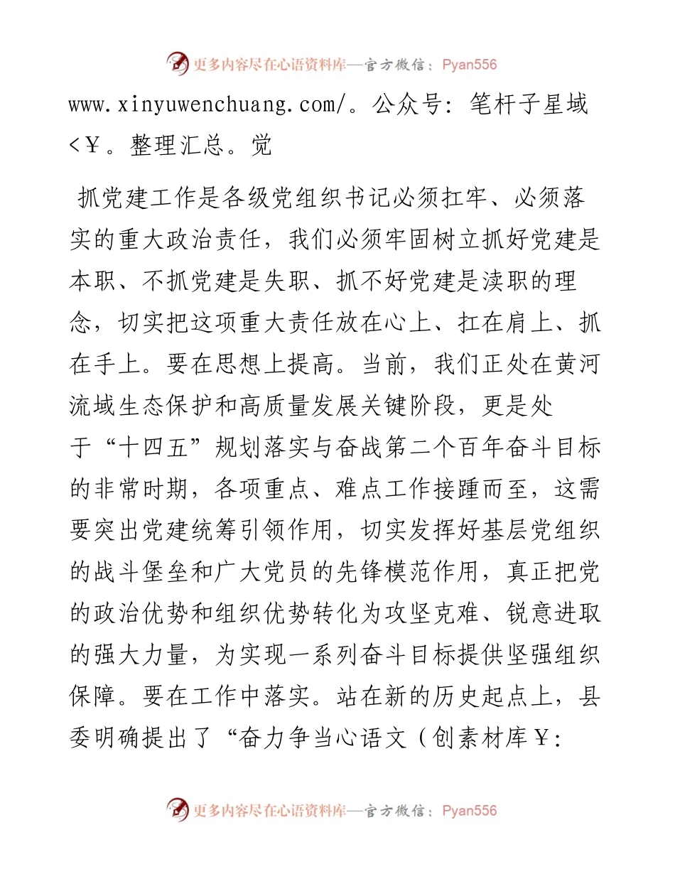 范文系列3376王方领：在长兴集乡村党支部书记抓党建述职大会上的讲话.docx_第2页