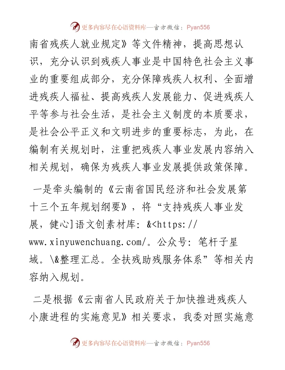 聂继媛：在全省残疾人事业工作会议上的交流发言.docx_第2页