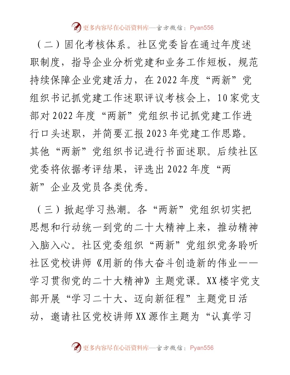 街道推动“两新”党组织建设工作报告.docx_第2页