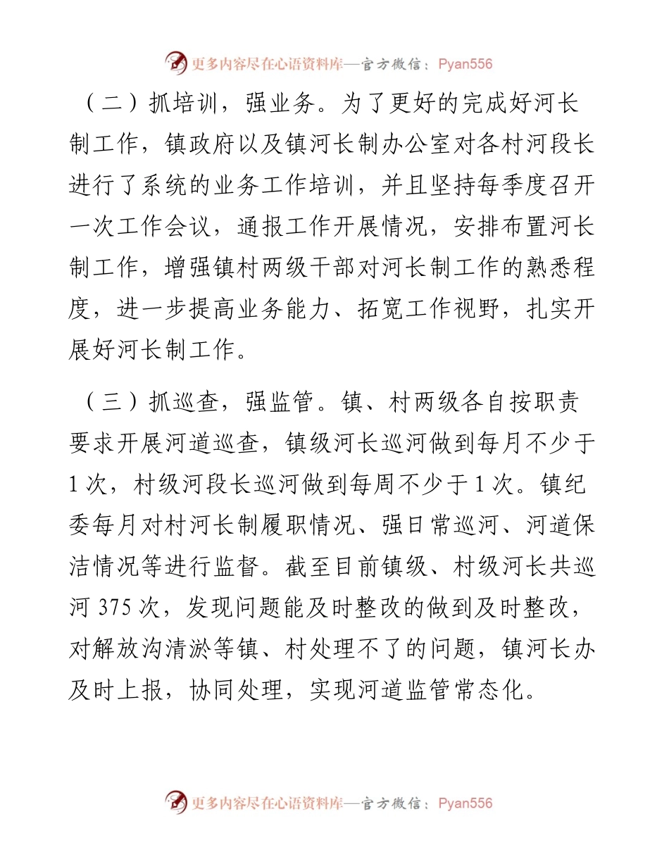 镇河长制工作汇报.docx_第2页