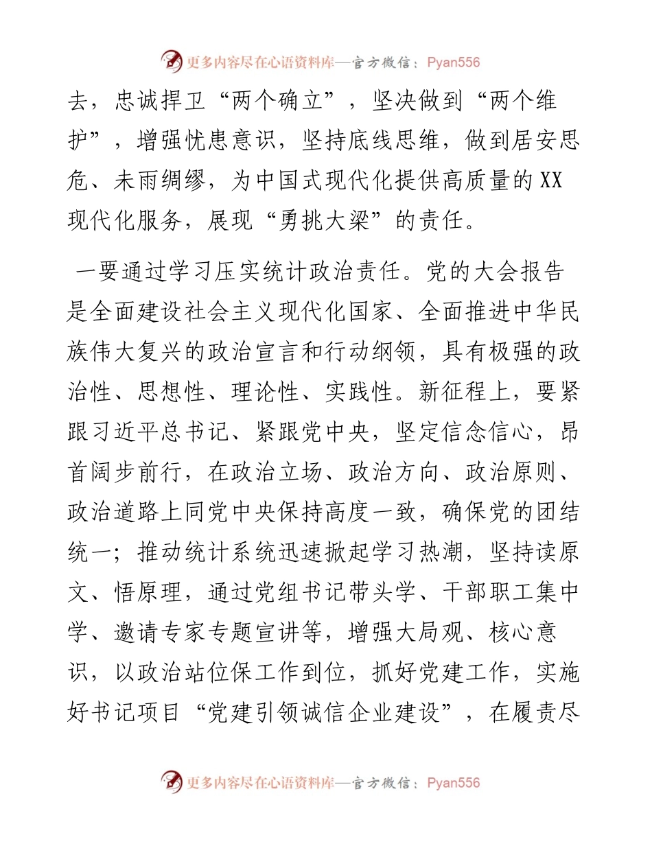 统计系统二十大学习交流研讨材料.docx_第2页