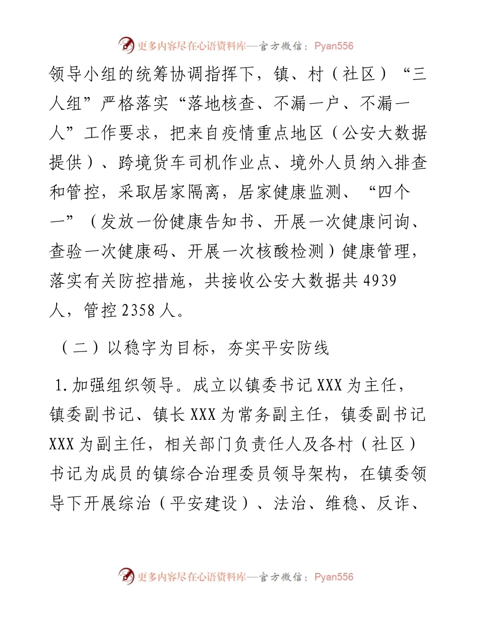 镇综治工作（平安建设）总结.docx_第2页