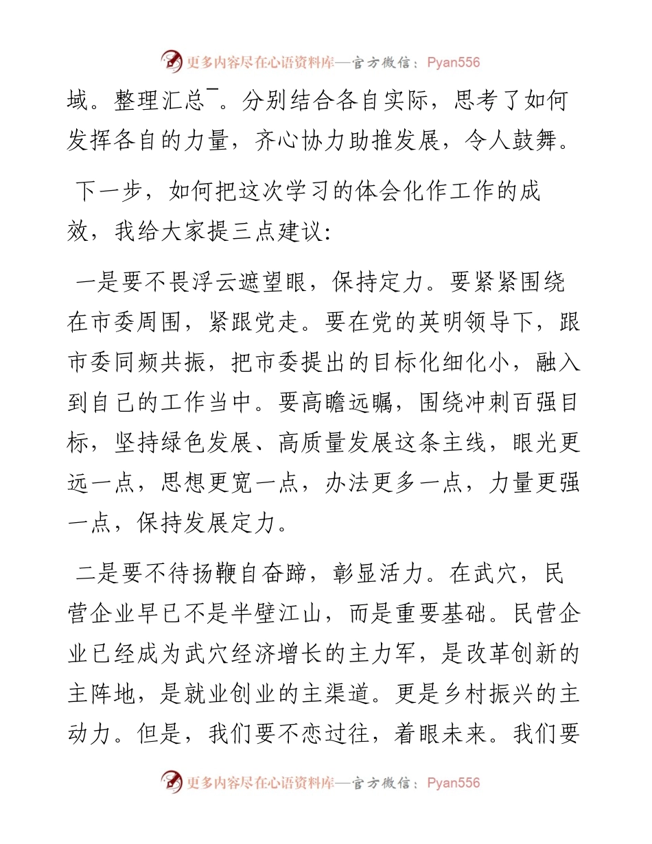 范文系列2666武穴市委常委徐楷：在全市非公有制经济代表人士学习宣传贯彻市第九次党代会精神宣讲会上的讲话.docx_第2页