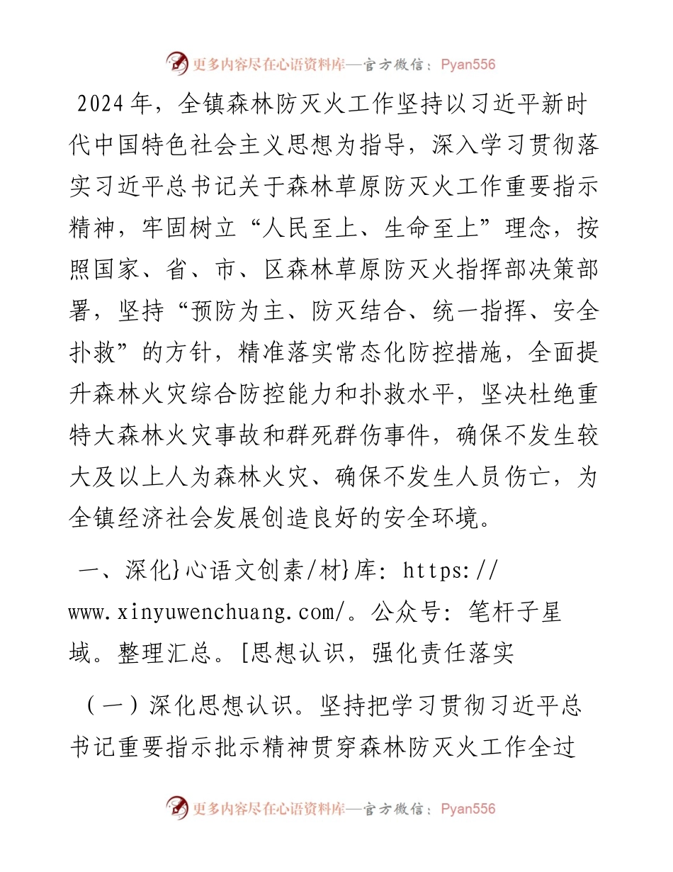 镇2024年森林防灭火工作要点.docx_第1页
