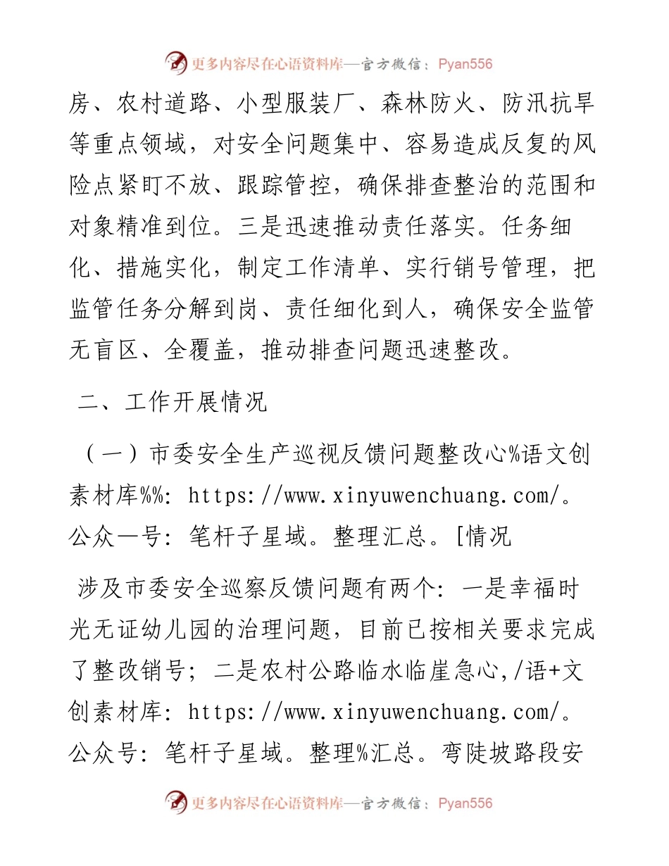 镇上半年安全生产工作汇报材料.docx_第2页
