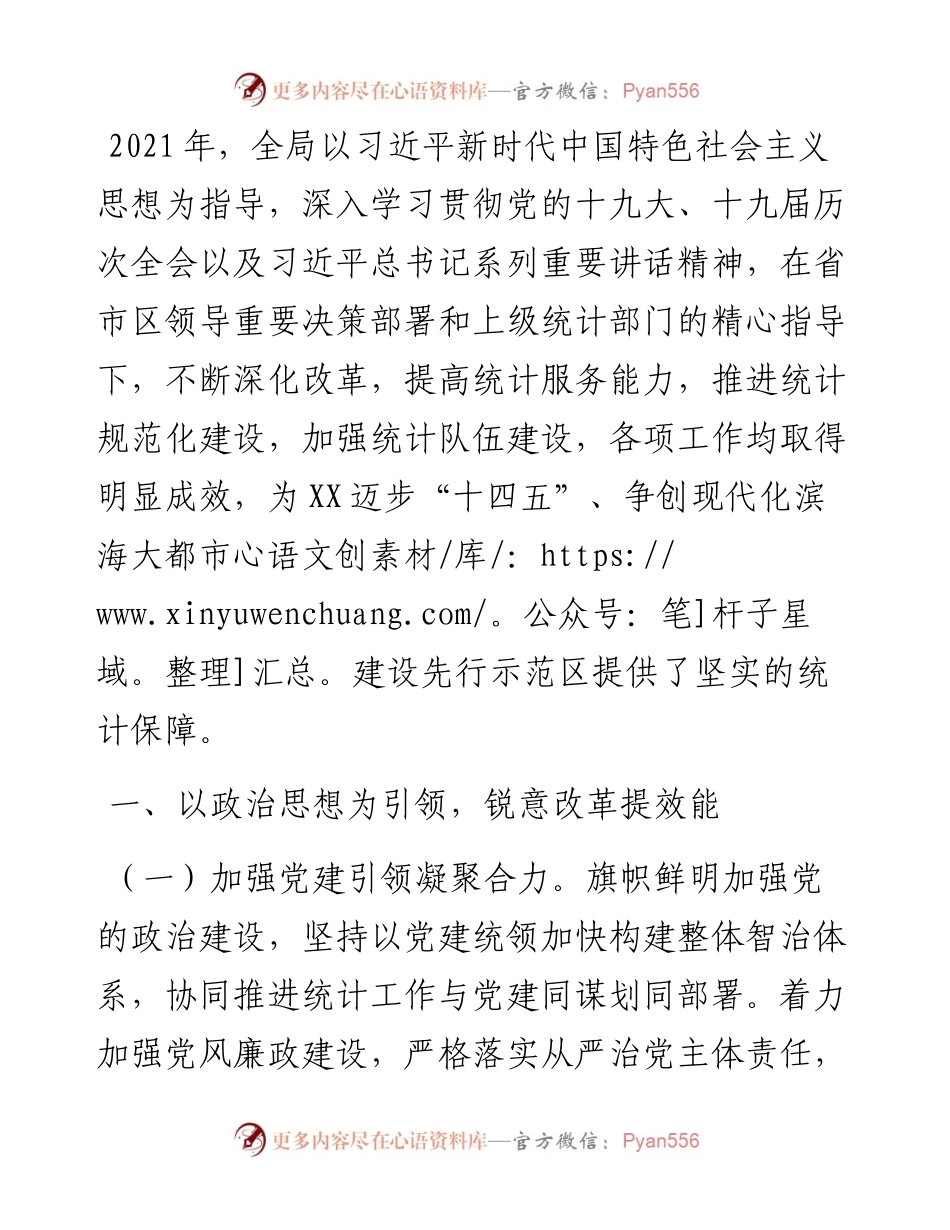 统计局工作总结.docx_第1页