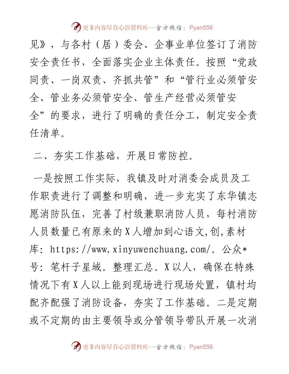 镇X年消防工作总结.docx_第2页