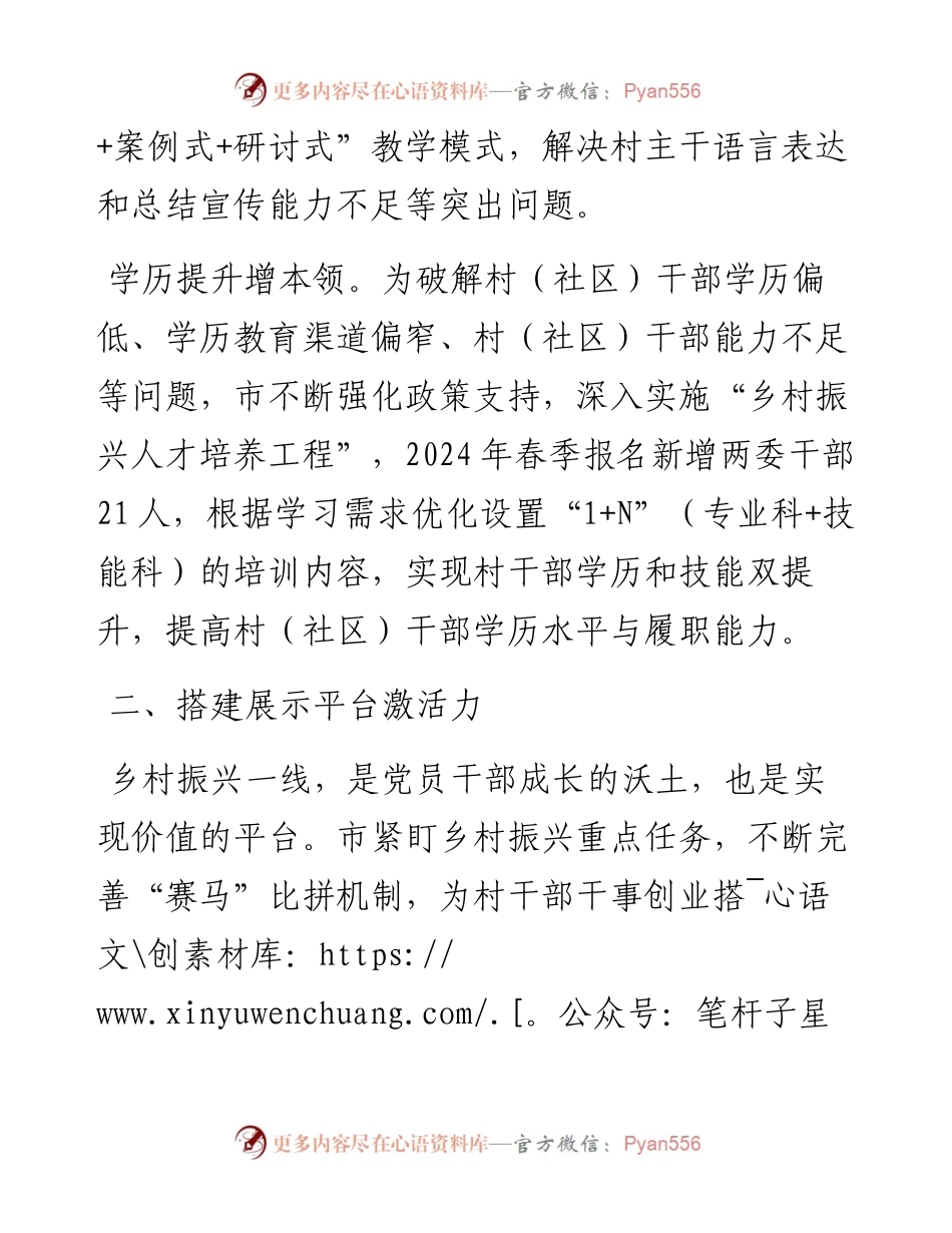 经验交流：育强“头雁”队伍 赋能乡村振兴.docx_第2页