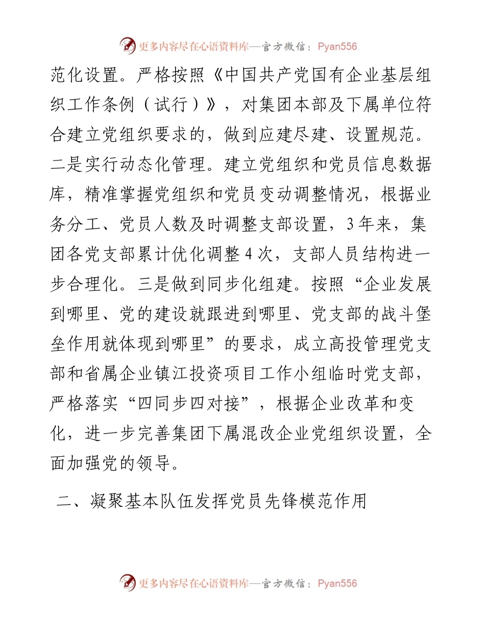 集团党委推进党支部标准化规范化建设经验材料.docx_第2页