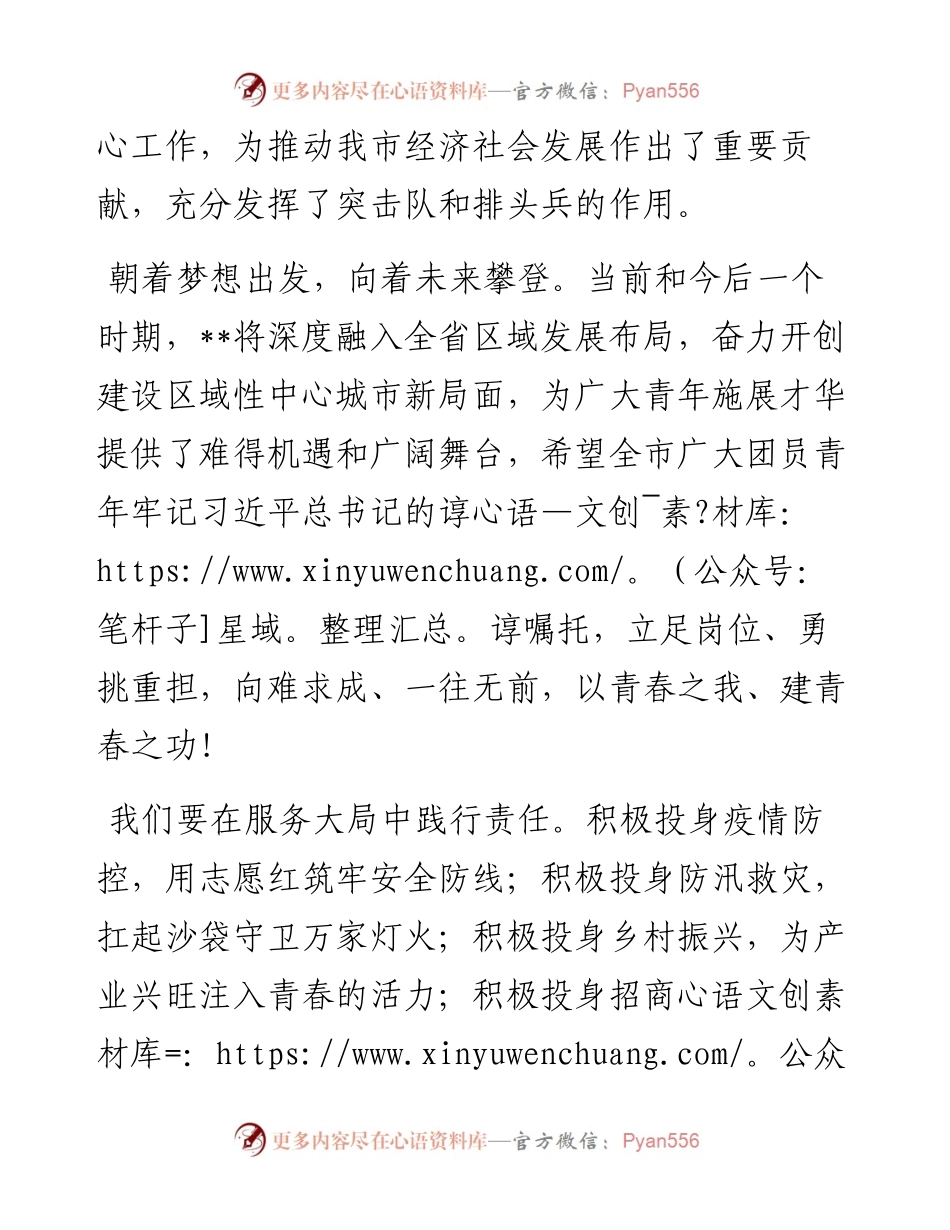 致全市广大团员青年的一封信.docx_第2页