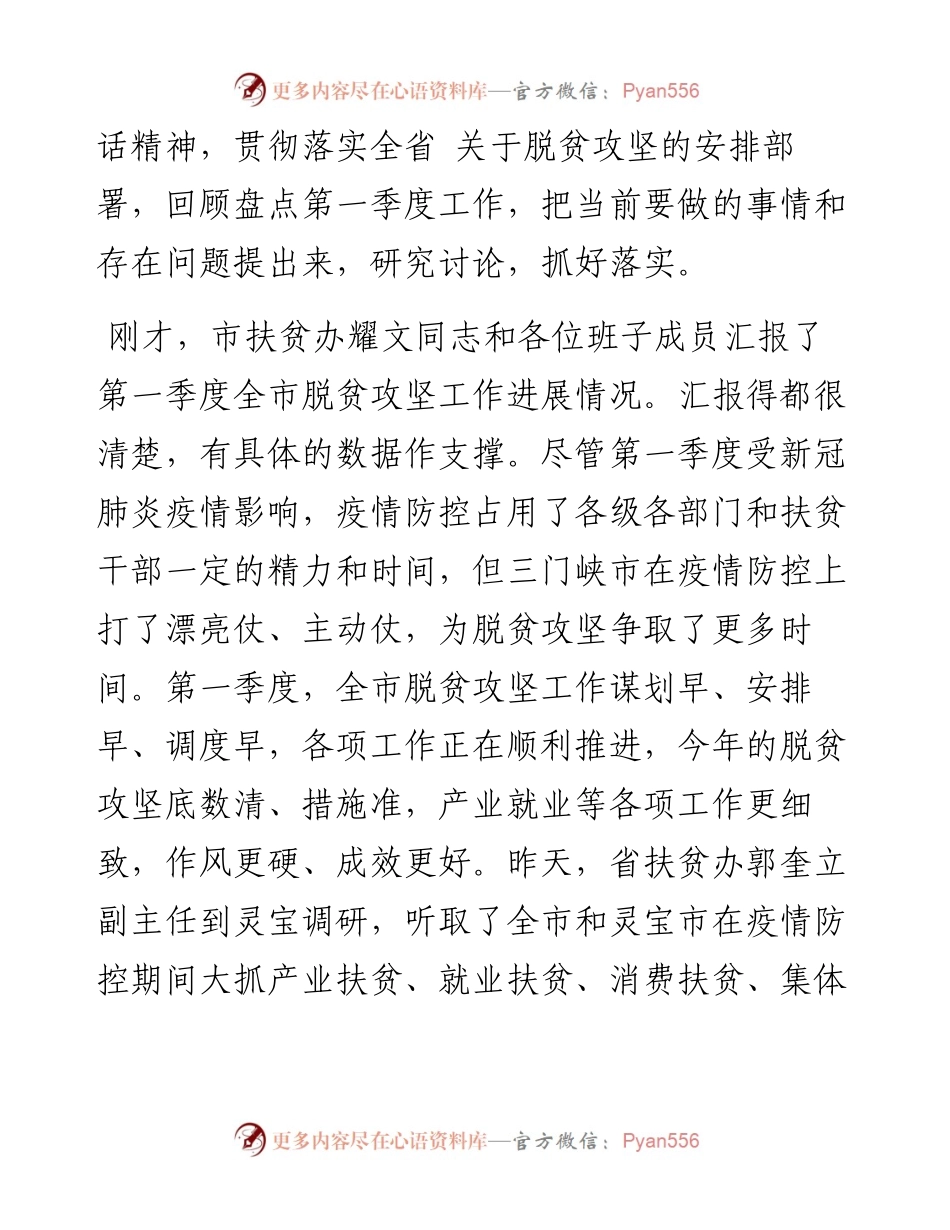 范文系列28三门峡市委副书记王载文在全市脱贫攻坚领导小组第三次工作例会上的讲话.docx_第2页