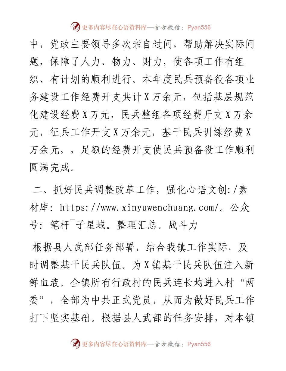 镇度武装工作总结.docx_第2页