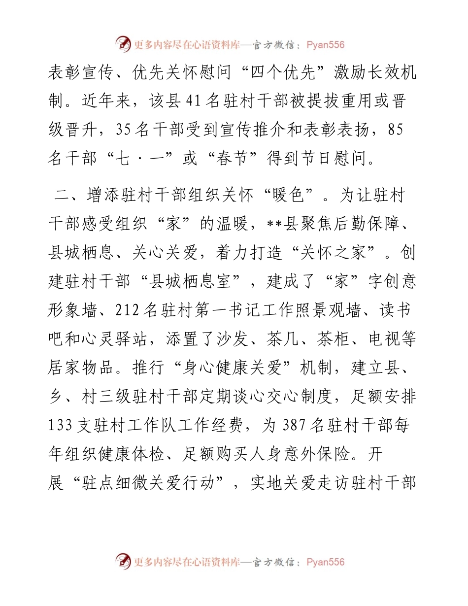 驻村干部队伍管理经验交流材料.docx_第2页