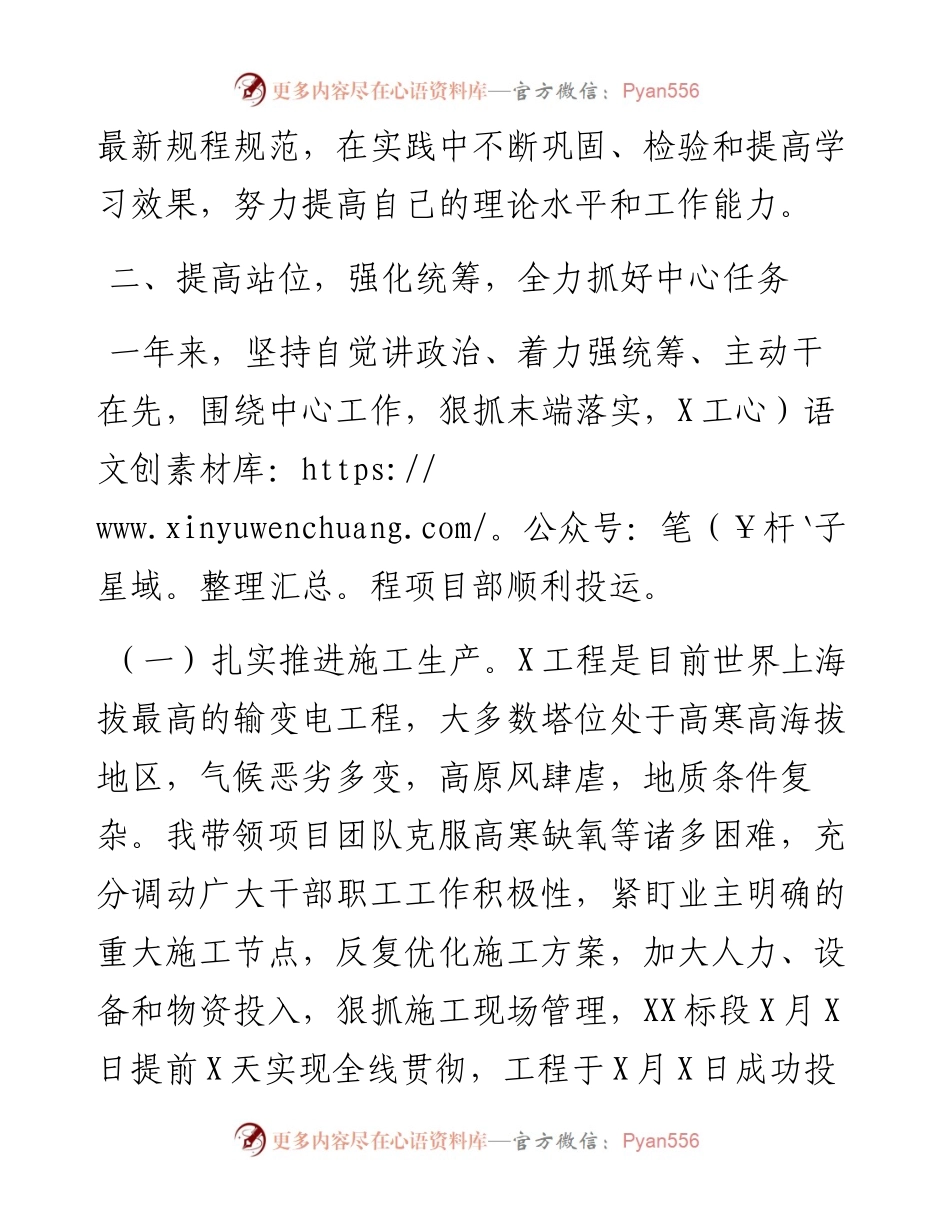 项目经理20XX年度述职报告.docx_第2页