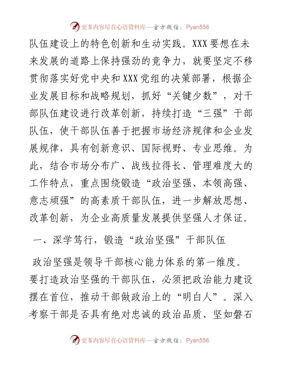 集团公司干部管理工作经验交流发言材料.docx_第2页