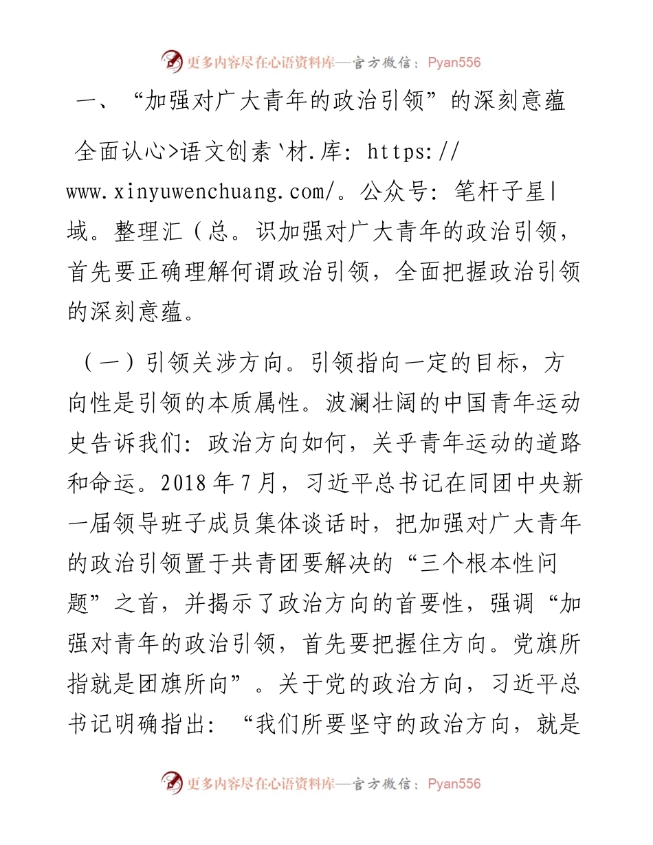 青年专题党课：加强政治引领 培育时代新人.docx_第2页
