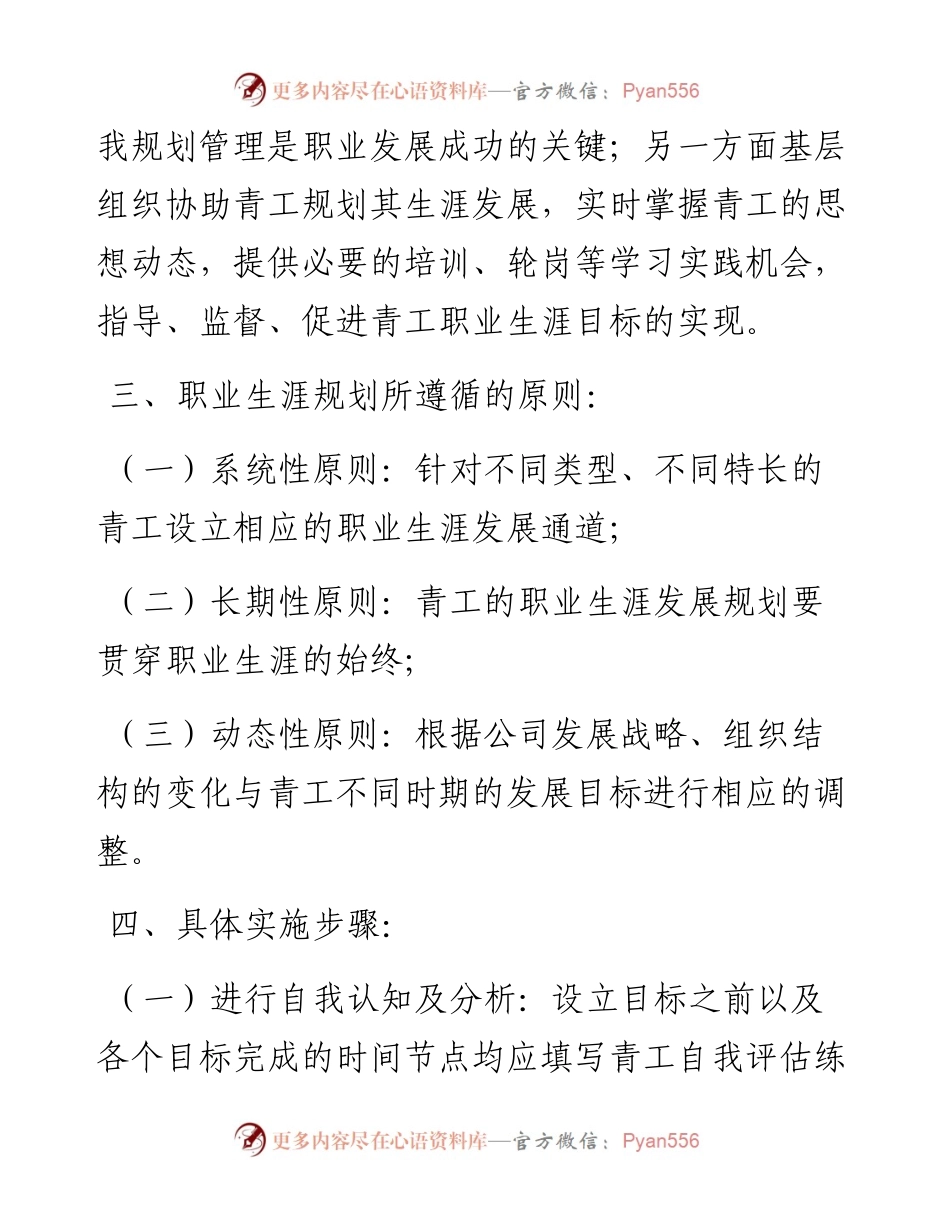 青工职业生涯规划实施办法.docx_第2页