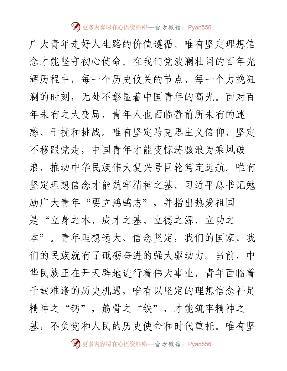 青年座谈发言：以青春作笔书写绚丽篇章.docx_第2页