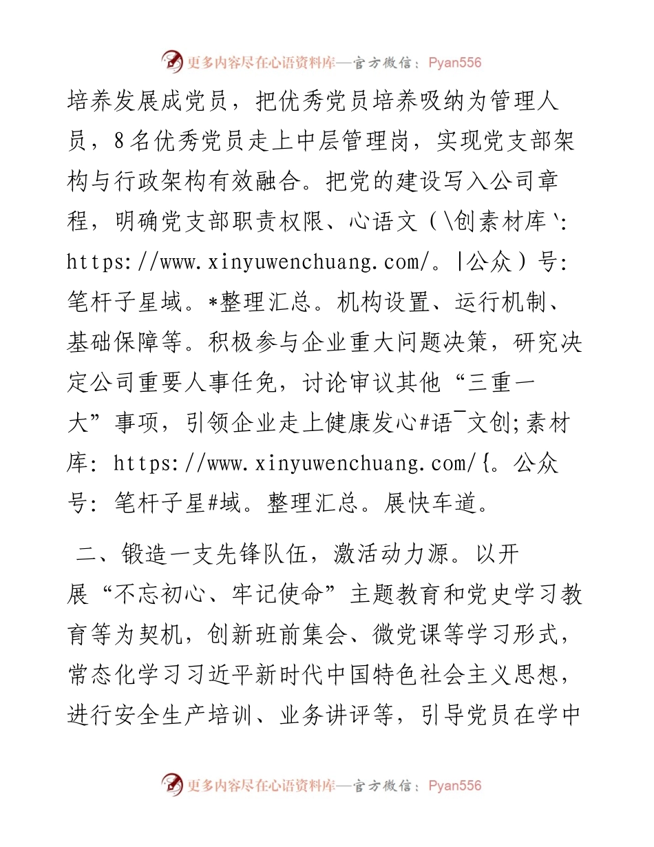 非公企业党建经验交流材料.docx_第2页