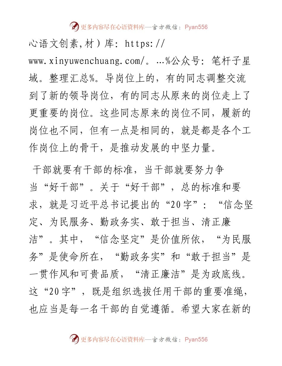 领导干部在干部调整集体谈话会议上的讲话发言材料.docx_第2页