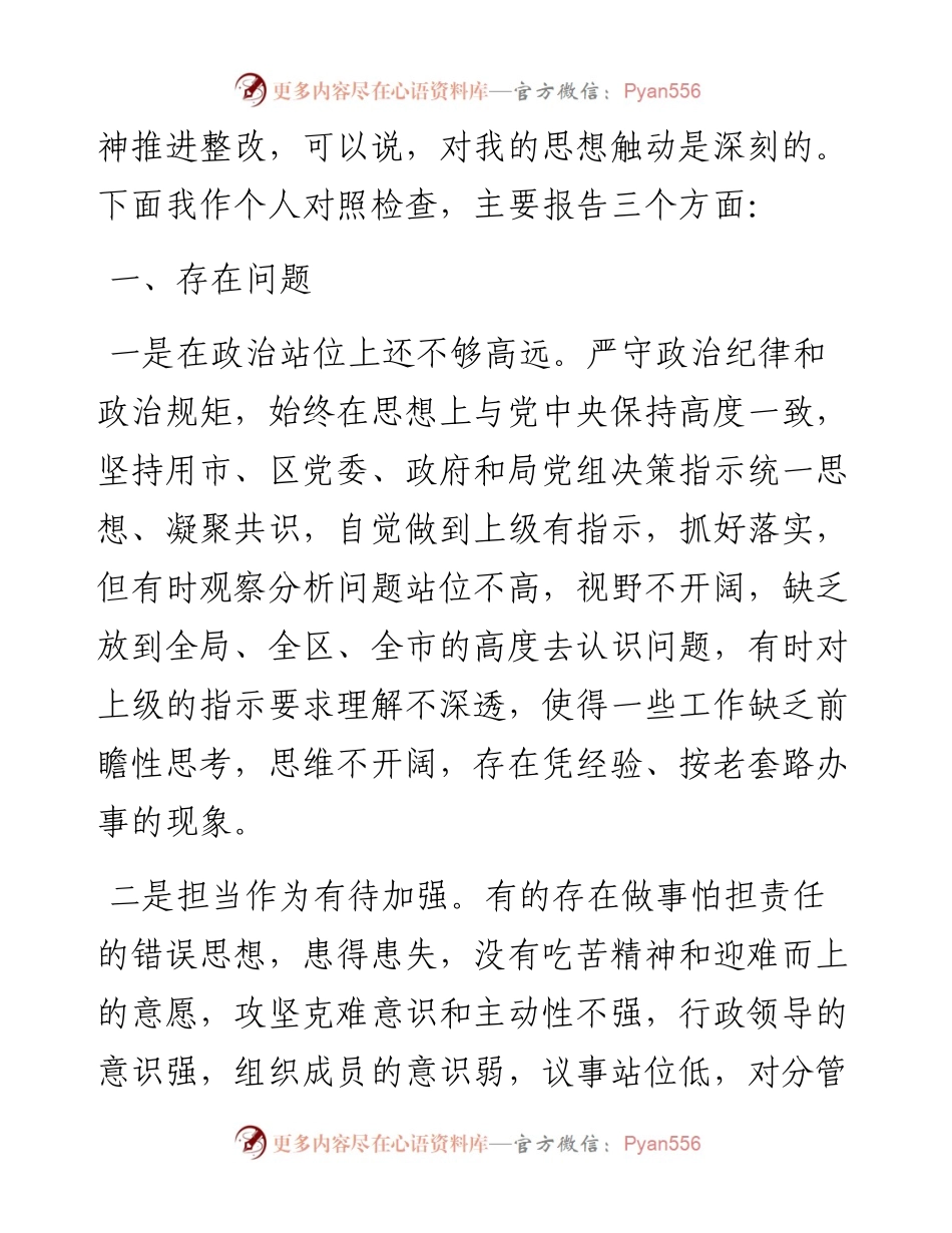 领导干部“严守纪律规矩加强作风建设”个人对照检查材料.docx_第2页
