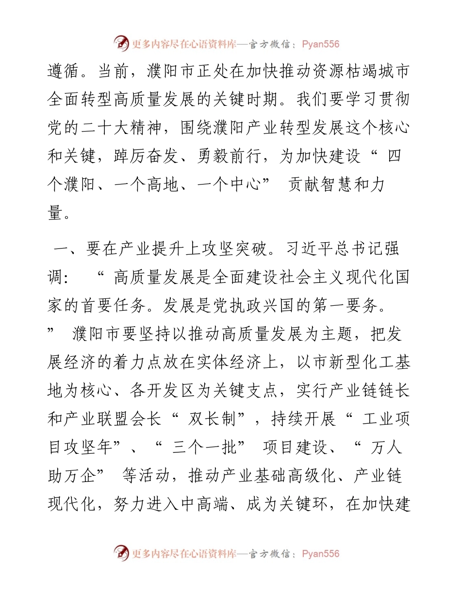 .11.04市政协党组成员、副主席王俊海：学懂弄通做实党的二十大精神加快推进资源枯竭城市全面转型高质量发展.docx_第2页