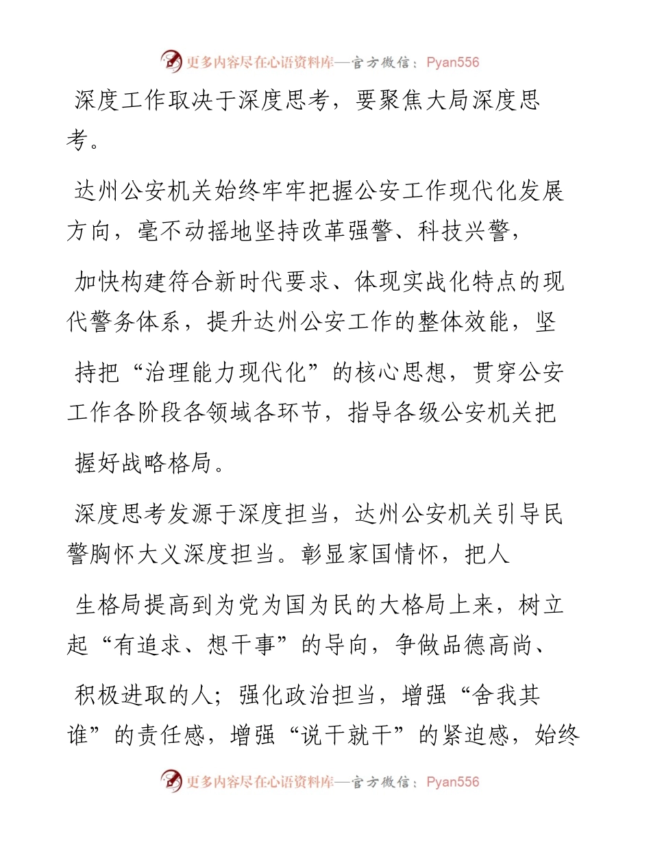 .05.10四川省达州市副市长、公安局局长王景弘：深化警务创新提升公安工作现代化水平.docx_第2页