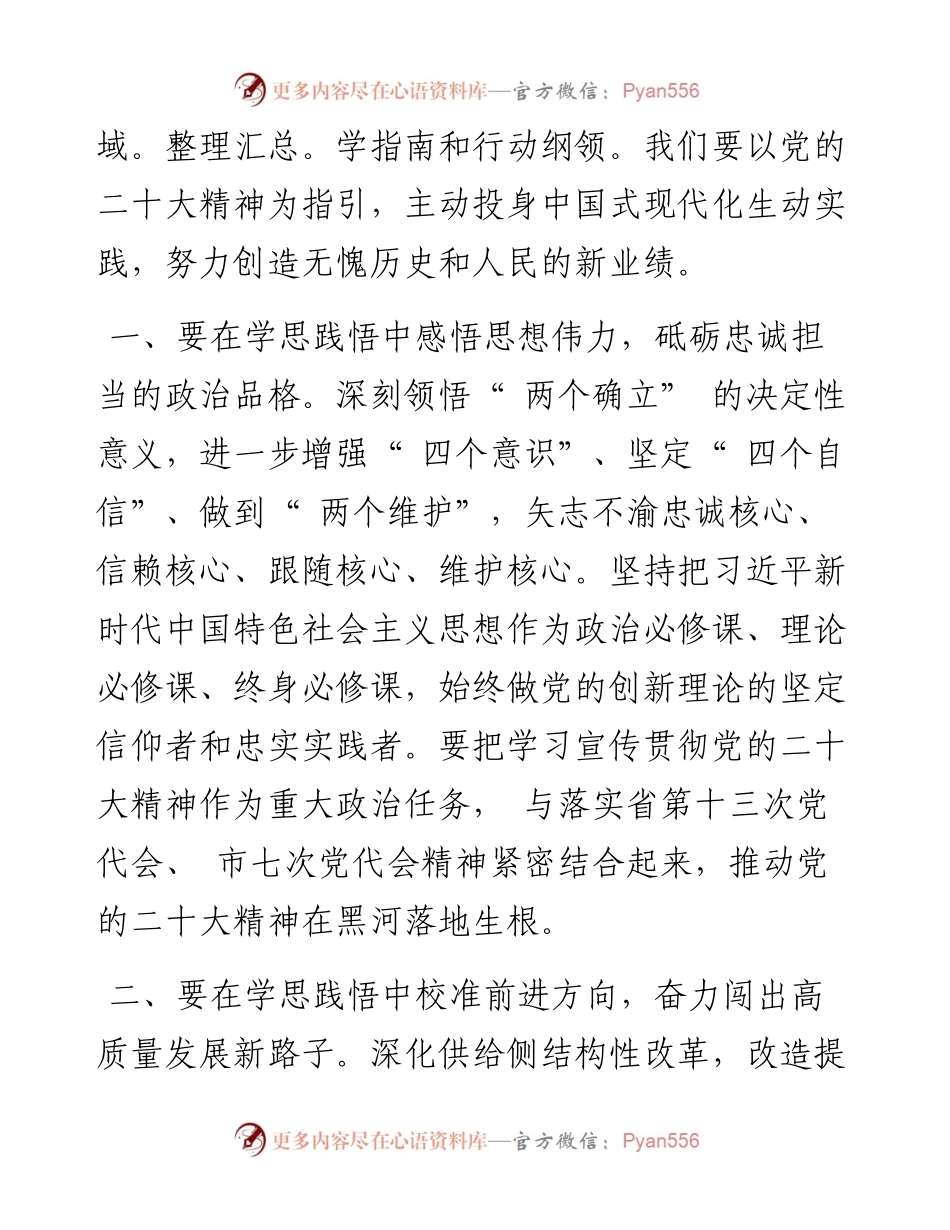 .11.14市委副书记、市长赵荣国：学思践悟实干笃行奋力谱写现代化黑河建设新篇章.docx_第2页
