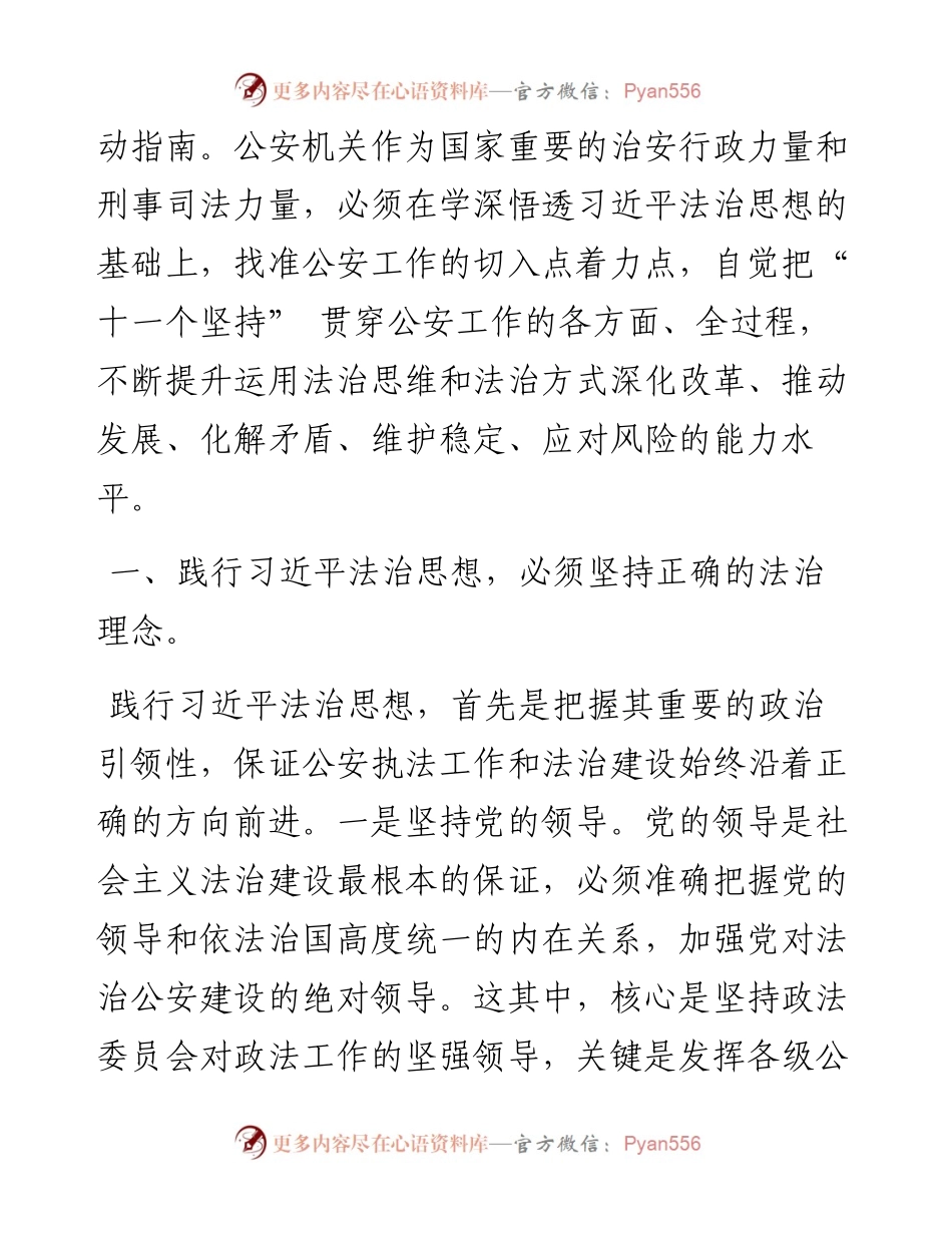 .03.14南通市副市长市公安局党委书记、局长高山：践行习近平法治思想推动法治公安高质量发展.docx_第2页