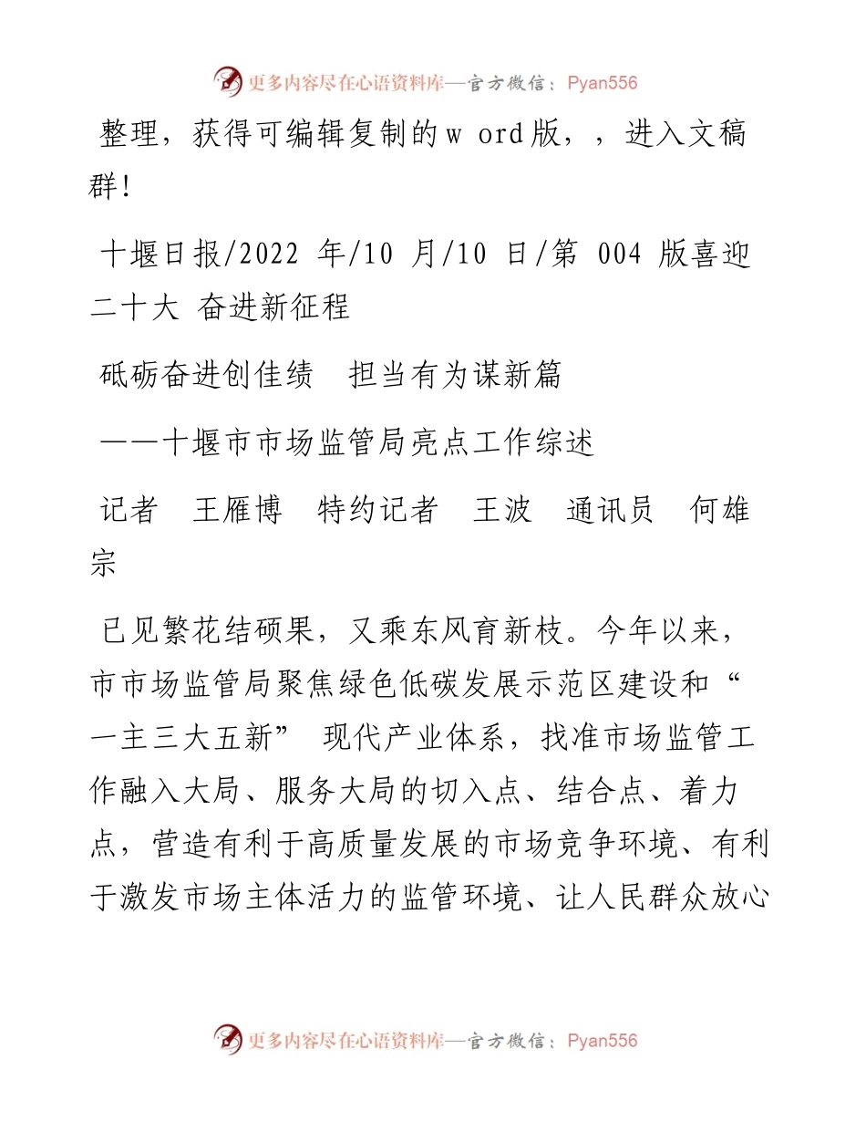 .10.10记者王雁博特约记者王波通讯员何雄宗：砥砺奋进创佳绩担当有为谋新篇.docx_第1页
