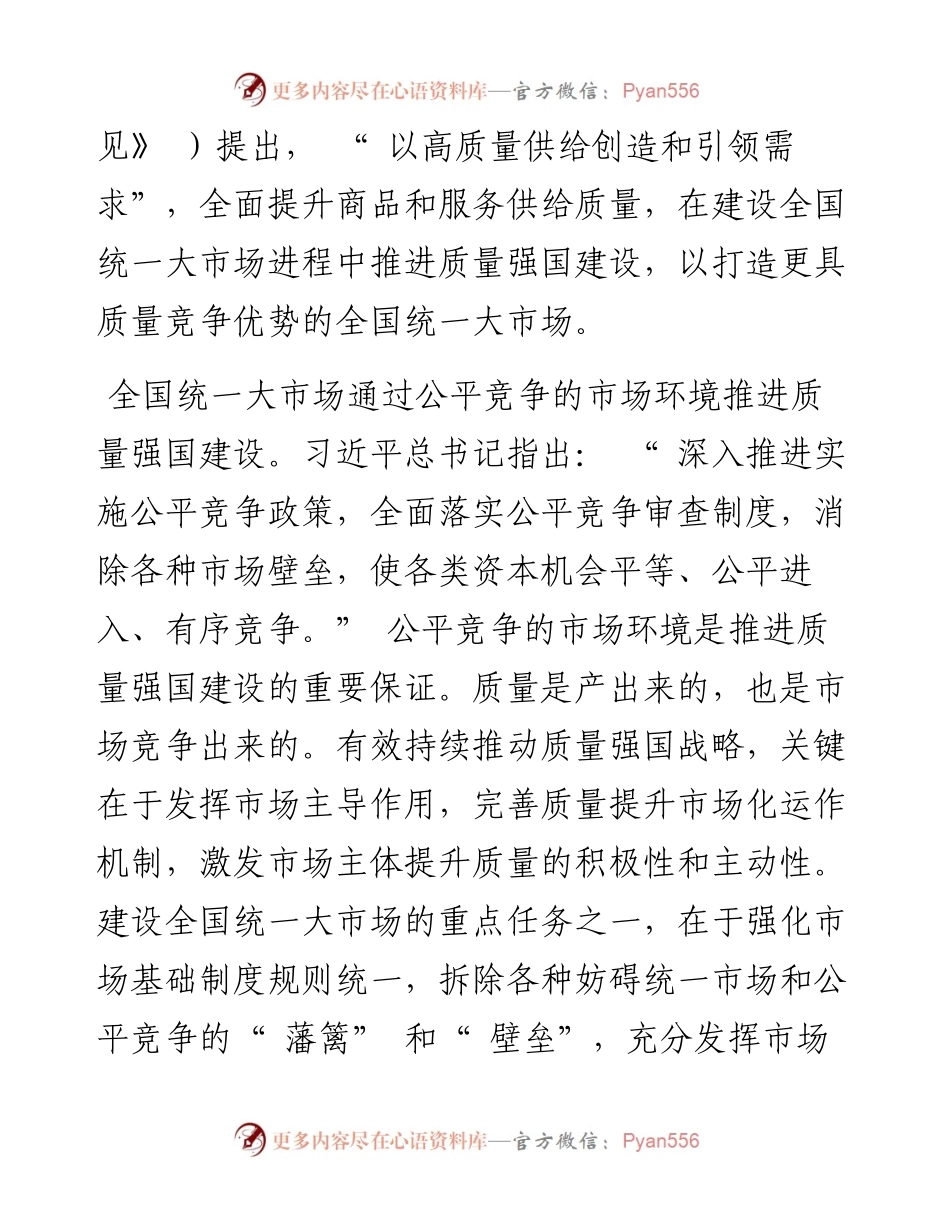 .09.07同济大学经济与管理学院刘虎沉：在全国统一大市场中推进质量强国建设.docx_第2页