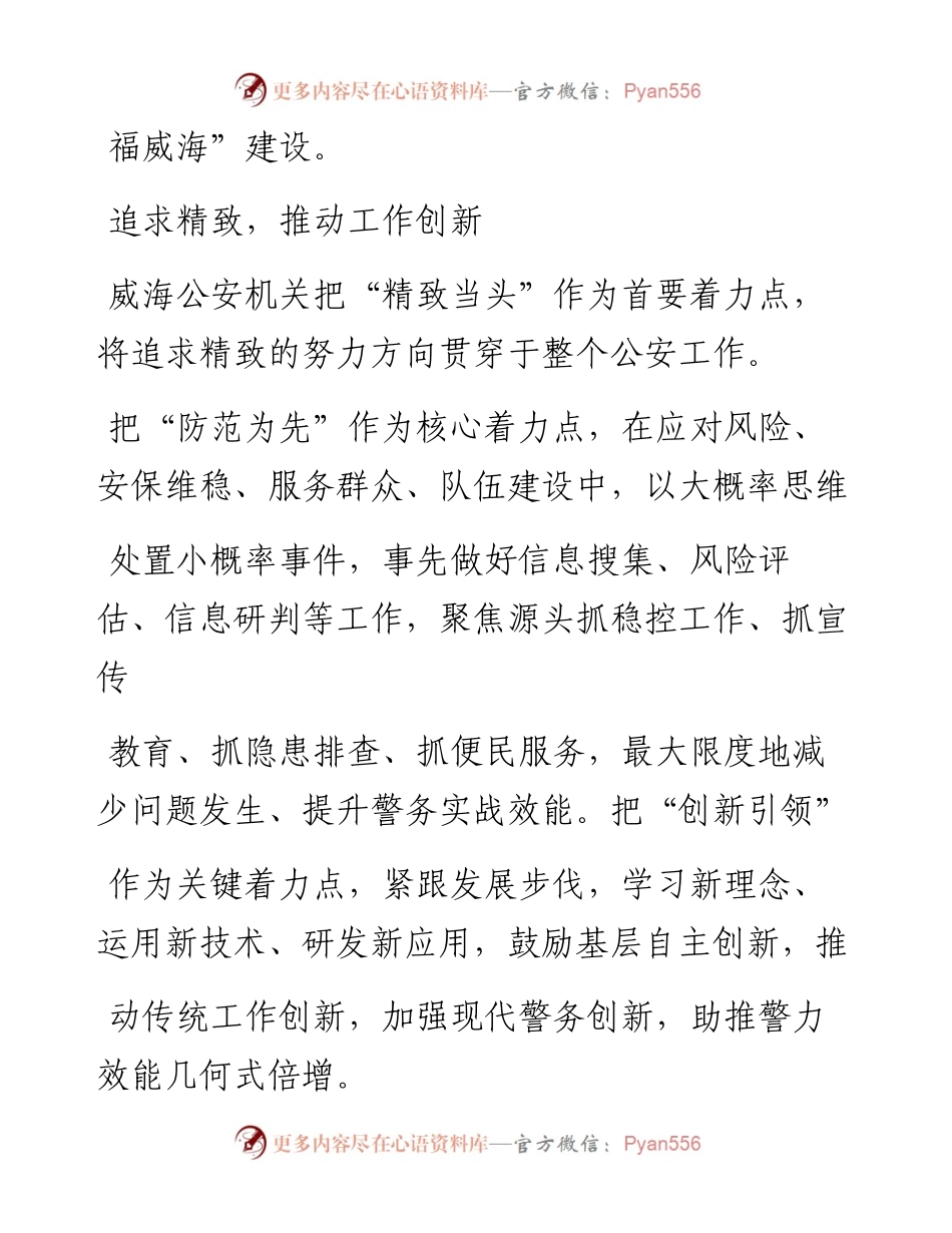 .06.02威海市副市长、市公安局局长叶立耘：以精致公安建设护航经济发展.docx_第2页