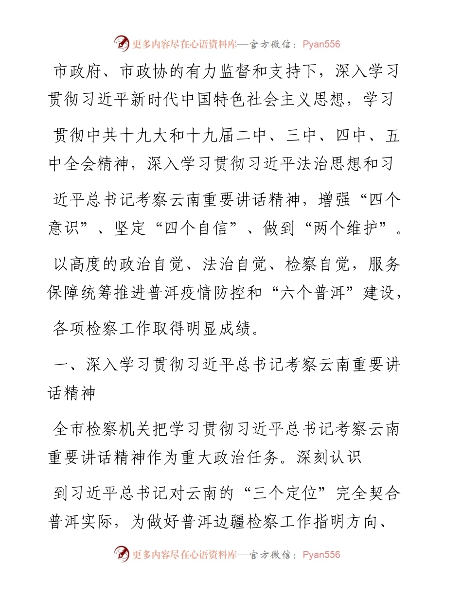 .03.08普洱市人民检察院检察长李世清：普洱市人民检察院工作报告(摘要).docx_第2页