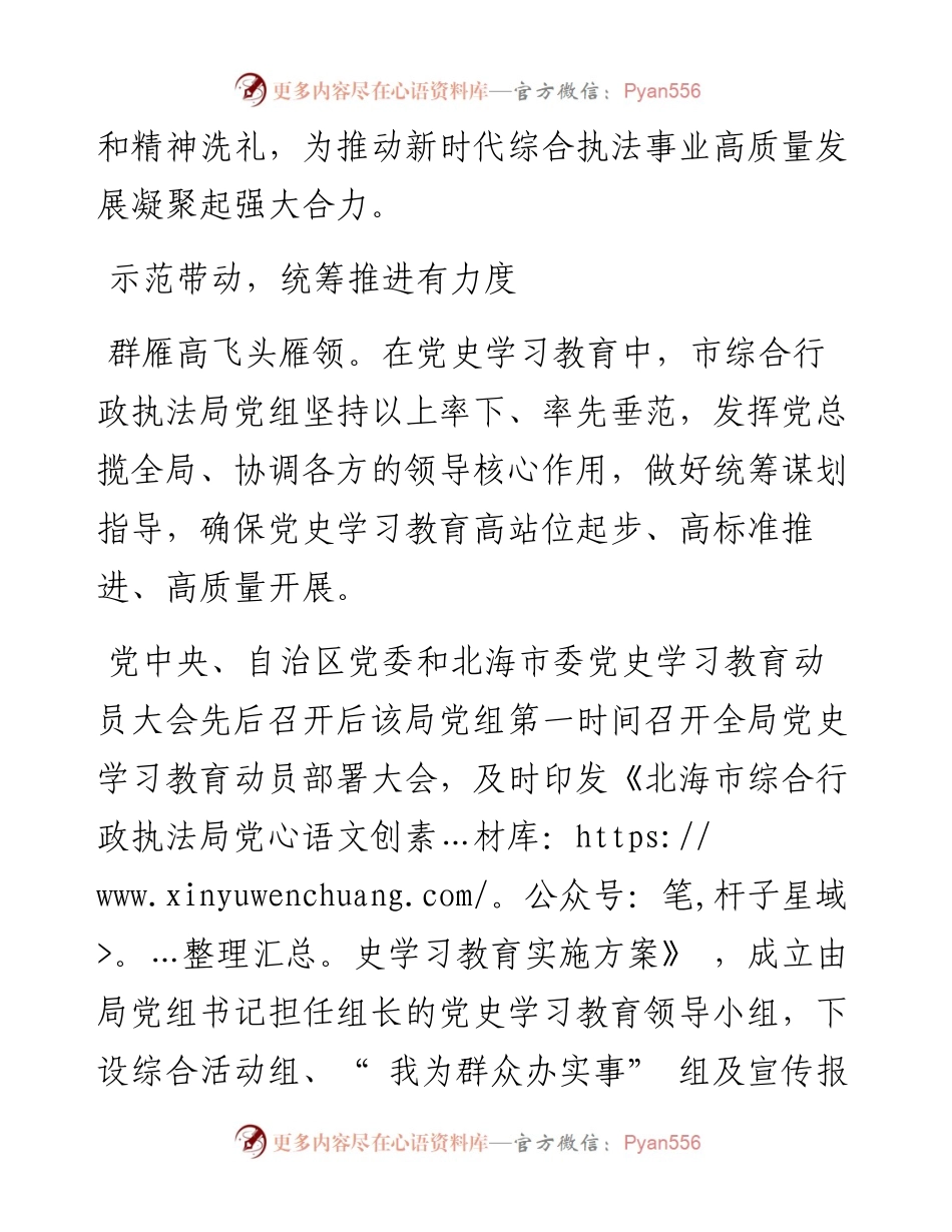 .03.18市综合行政执法局：领悟百年光辉党史凝聚执法奋进力量.docx_第2页