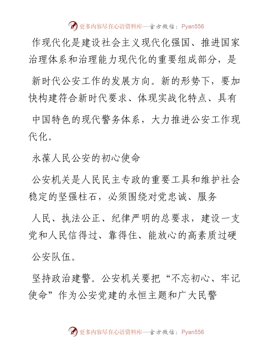 .07.05四川省公安厅办公室一级警长杨才兴：全力推进公安工作现代化.docx_第2页