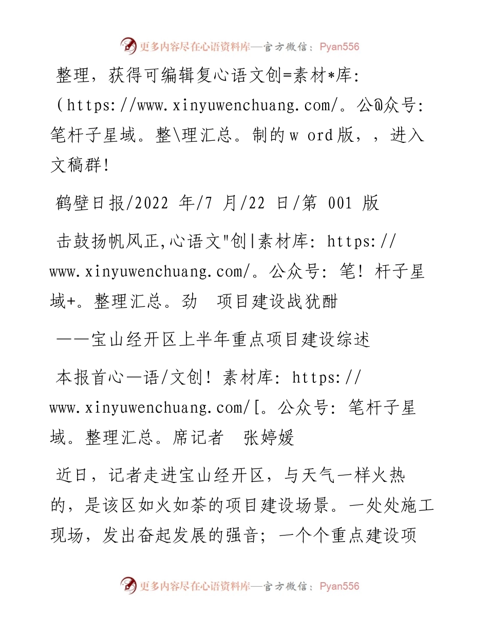 .07.22本报首席记者张婷媛：击鼓扬帆风正劲项目建设战犹酣.docx_第1页