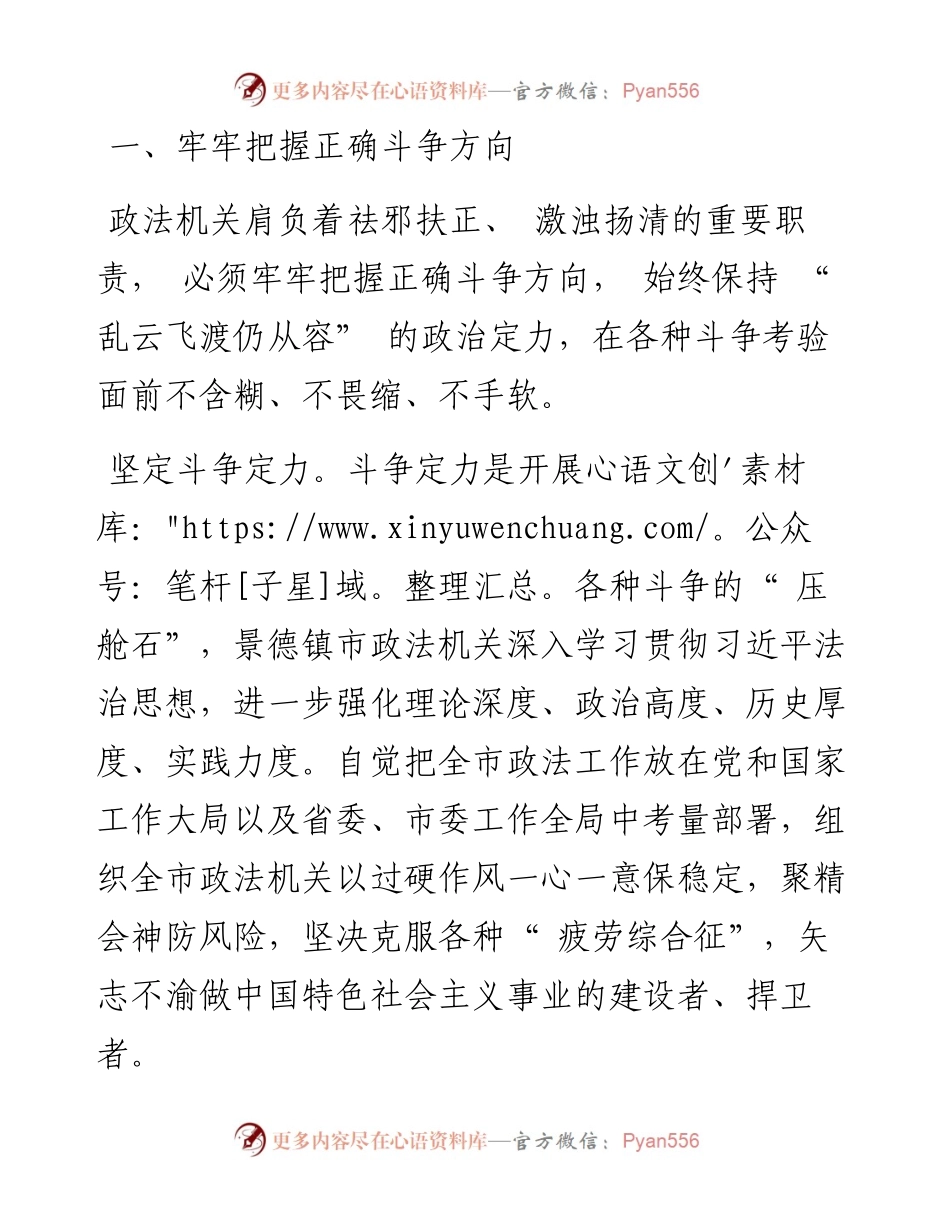 .10.17胡春平江西省景德镇市委常委、政法委书记：坚定斗争意志增强斗争本领.docx_第2页