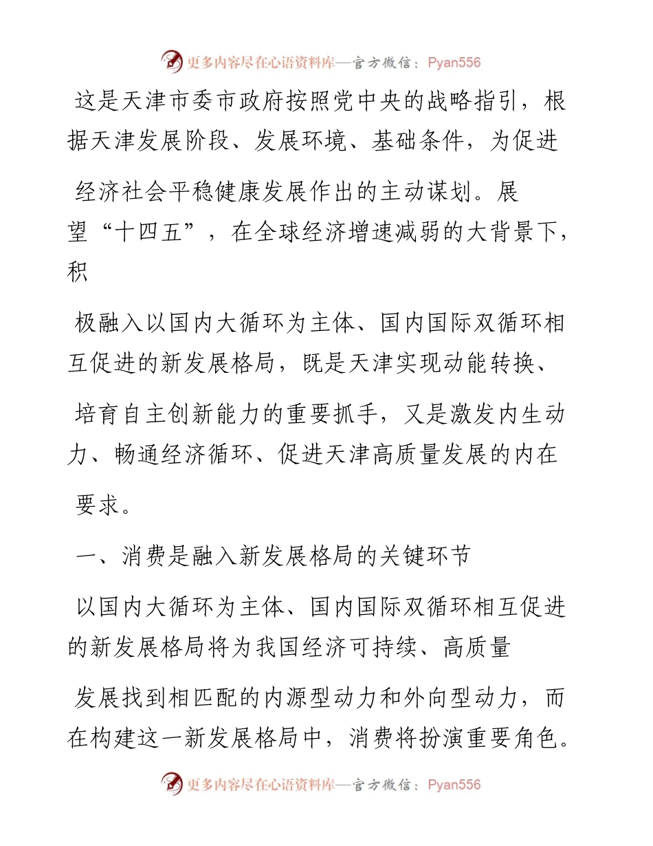 .02.13天津商业大学副校长教授博士生导师黄凤羽：融入新发展格局建设国际消费中心城市——如椽巨笔1公众号整理.docx_第2页