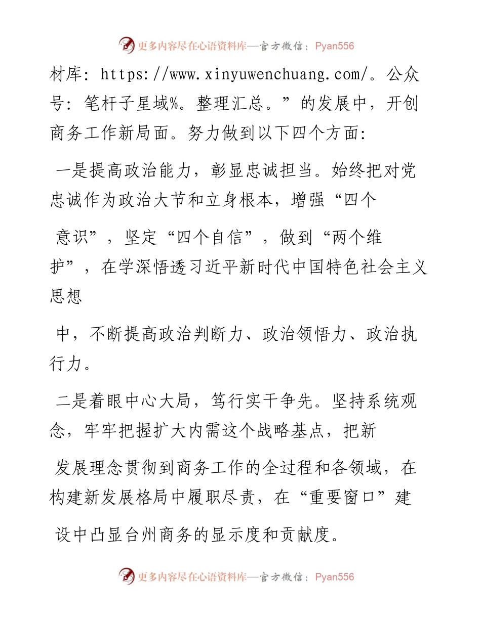 .02.03台州市商务局局长吕婷婷：努力开创商务工作新局面——如椽巨笔1公众号整理.docx_第2页